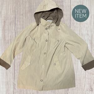 Breckenridge Woman Hooded Jacket Coat – Size 1X – Tan/Brown – Lined